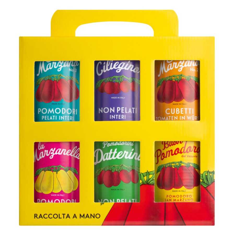 Rote Tomaten San Marzano Pomodori 6er Träger