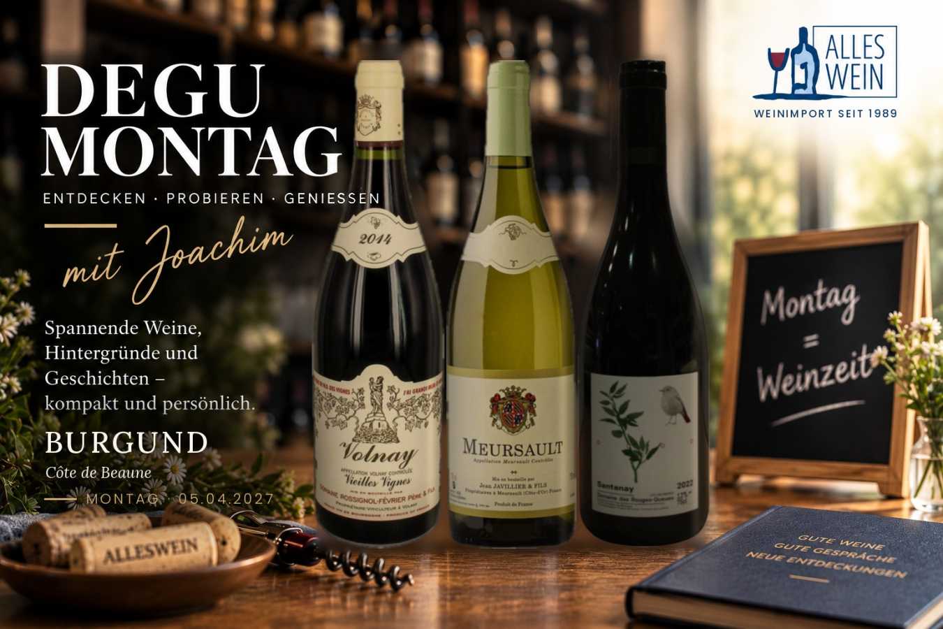 Der Degu Montag 5 Burgund die Côte de Beaune
